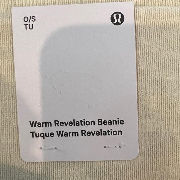Lululemon Cream Warm Revelation Beanie One Size NWT main image 4